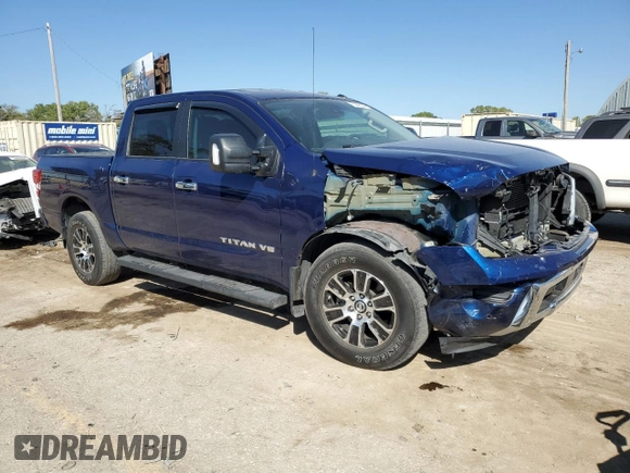 2020 Nissan Titan Platinum Reserve with VIN 1N6AA1EF4LN511588, listed as a Copart auction lot 73942854 with 40,899 mi miles and Salvage title. Bid and sale history available at DreamBid. Image 4.