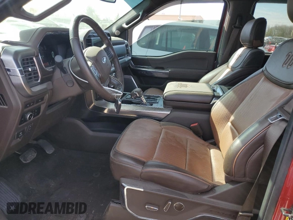 2023 Ford F-150 XL with VIN 1FTFW1E50PFB52208, listed as a Copart auction lot 88898035 with 25,327 mi miles and Salvage Title. Bid and sale history available at carsss.com. Image 7.