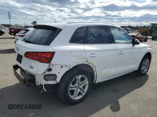 2018 Audi Q5 Premium with VIN WA1ANAFYXJ2228483, listed as a Copart auction lot 53112005 with 45,651 mi miles and Salvage Title. Bid and sale history available at DreamBid. Image 3.