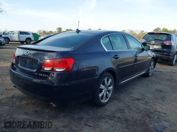 2008 Lexus GS 350 with VIN JTHCE96S580018953, listed as a IAAI auction lot 38980406 with Not Provided miles. Bid and sale history available at carsss.com. Image 4.