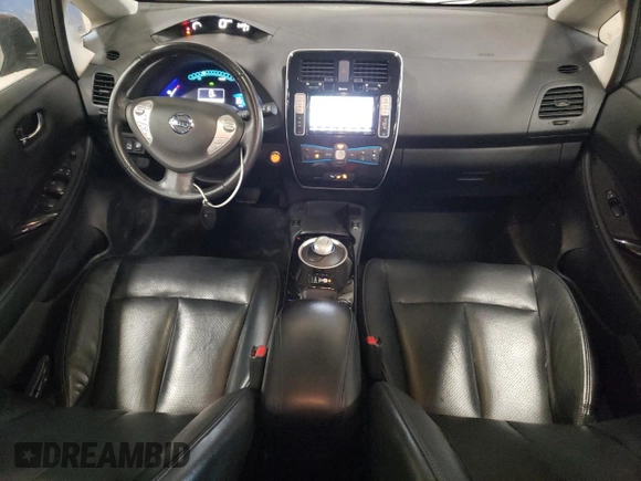 2016 Nissan LEAF S with VIN 1N4BZ0CP2GC308051, listed as a Copart auction lot 50314175 with 52,414 mi miles and Salvage Title. Bid and sale history available at carsss.com. Image 8.
