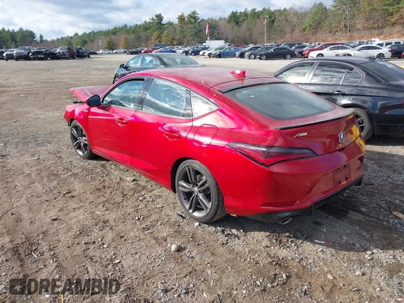 2023 Acura Integra w/A-Spec Package with VIN 19UDE4H36PA025466, listed as a IAAI auction lot 40806180 with 17,526 mi miles and . Bid and sale history available at DreamBid. Image 3.