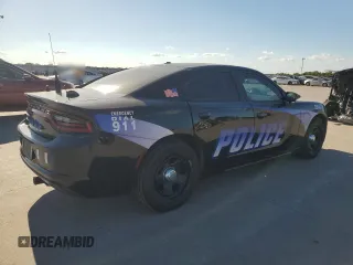 2019 Dodge Charger Police with VIN 2C3CDXAGXKH753432, listed as a Copart auction lot 71969554 with 77,385 mi miles and Clean Title. Bid and sale history available at DreamBid. Image 3.