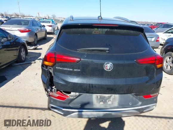 2022 Buick Encore GX Select with VIN KL4MMDS24NB102256, listed as a IAAI auction lot 41434524 with 57,324 mi miles and . Bid and sale history available at DreamBid. Image 16.