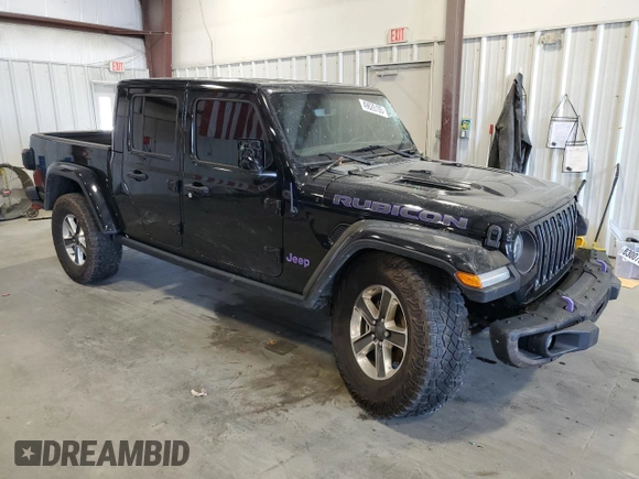 2022 Jeep Gladiator Rubicon with VIN 1C6JJTBGXNL169937, listed as a Copart auction lot 49626105 with 42,321 mi miles and Salvage title. Bid and sale history available at DreamBid. Image 4.