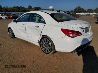 2018 Mercedes-Benz CLA 250 with VIN WDDSJ4GB8JN633067, listed as a Copart auction lot 70597903 with 46,381 mi miles and . Bid and sale history available at DreamBid. Image 2.