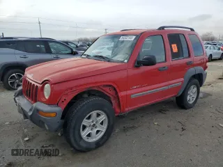 2002 Jeep Liberty Sport with VIN 1J4GL48K52W163871, listed as a Copart auction lot 48148225 with 217,151 mi miles and Salvage Title. Bid and sale history available at carsss.com. Image 1.