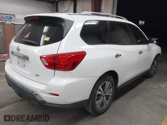 2017 Nissan Pathfinder S with VIN 5N1DR2MN5HC663871, listed as a IAAI auction lot 41746282 with 147,488 mi miles and . Bid and sale history available at DreamBid. Image 4.