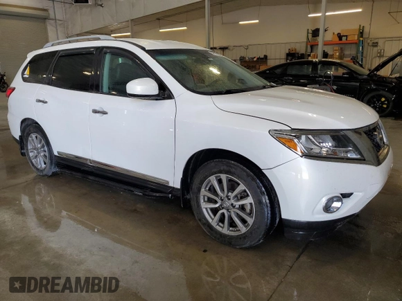 2014 Nissan Pathfinder SL with VIN 5N1AR2MM9EC673308, listed as a Copart auction lot 58122245 with 114,934 mi miles and Salvage title. Bid and sale history available at DreamBid. Image 4.