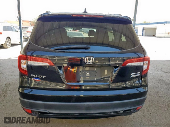 2021 Honda Pilot Special Edition with VIN 5FNYF6H26MB012042, listed as a Copart auction lot 57821725 with Not provided miles and Salvage title. Bid and sale history available at DreamBid. Image 6.