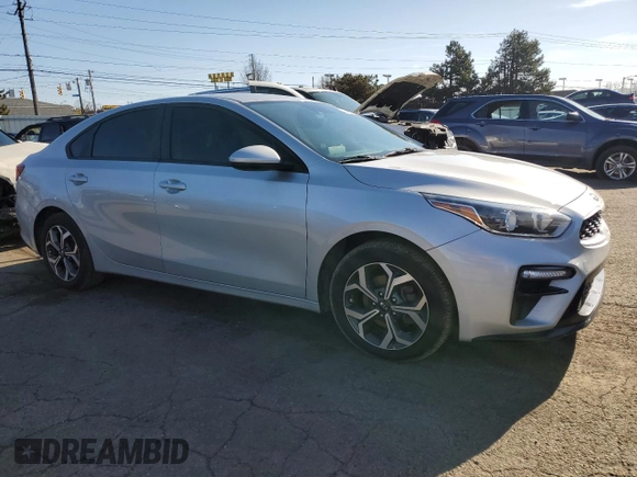 2021 Kia Forte LXS with VIN 3KPF24AD9ME290720, listed as a Copart auction lot 44442265 with 56,756 mi miles and Salvage title. Bid and sale history available at DreamBid. Image 4.
