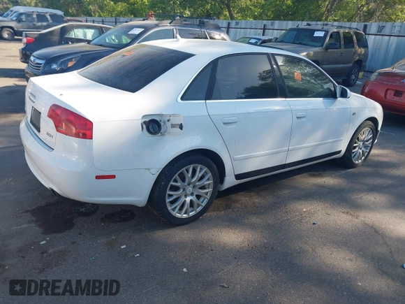 2008 Audi A4 2.0T with VIN WAUAF78E58A153732, listed as a IAAI auction lot 42382088 with Not provided miles and . Bid and sale history available at DreamBid. Image 4.