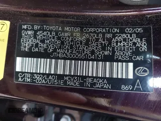 2005 Lexus ES 350 с VIN JTHBA30G055104131, выставлен на аукционе IAAI как лот 42544281 с пробегом 211 614 миль миль и . История ставок и продаж доступна на DreamBid. Изображение 9.