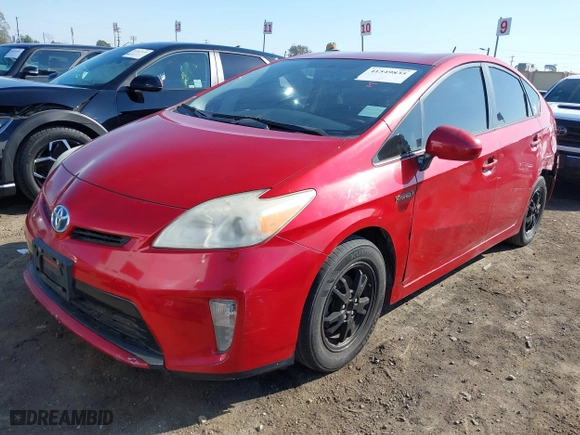2013 Toyota Prius One with VIN JTDKN3DU8D5546031, listed as a IAAI auction lot 41549835 with 176,874 mi miles. Bid and sale history available at carsss.com. Image 17.