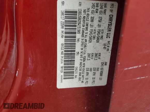 2008 Dodge Nitro R/T with VIN 1D8GU58628W151909, listed as a Copart auction lot 86127564 with 189,804 mi miles and Salvage Title. Bid and sale history available at DreamBid. Image 12.