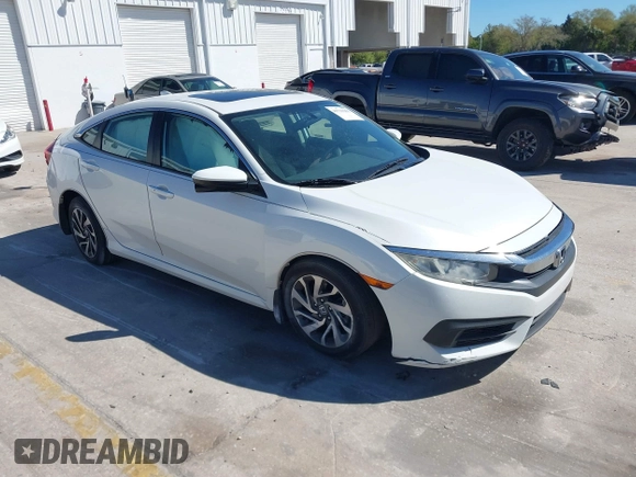 2018 Honda Civic Sedan EX with VIN 19XFC2F78JE037551, listed as a IAAI auction lot 41733255 with 93,664 mi miles. Bid and sale history available at carsss.com. Image 1.