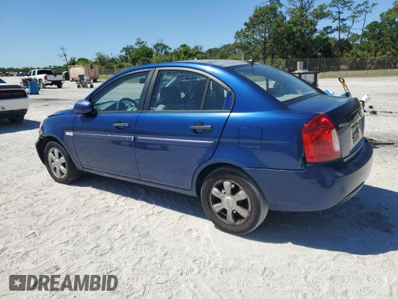 2007 Hyundai Accent GLS with VIN KMHCN46C57U106451, listed as a Copart auction lot 49670175 with 95,196 mi miles and Salvage Title. Bid and sale history available at carsss.com. Image 2.