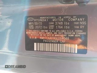2016 Hyundai Veloster z VIN KMHTC6AD9GU264048, wystawiony jako IAAI lot #41634443 z przebiegiem 103 758 mil mil oraz . Historia ofert i sprzedaży dostępna na DreamBid. Obrazek 9.