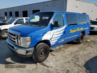 2014 Ford Econoline Wagon XL with VIN 1FBSS3BL9EDA81032, listed as a Copart auction lot 46596615 with 594,430 mi miles and Clean Title. Bid and sale history available at carsss.com. Image 1.