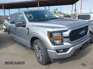 2023 Ford F-150 XL with VIN 1FTEW1EP1PKF59071, listed as a IAAI auction lot 41499063 with 27,432 mi miles. Bid and sale history available at carsss.com. Image 1.