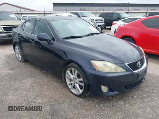 2007 Lexus IS 350 with VIN JTHBE262172009642, listed as a IAAI auction lot 41499236 with 194,999 mi miles and . Bid and sale history available at DreamBid. Image 1.