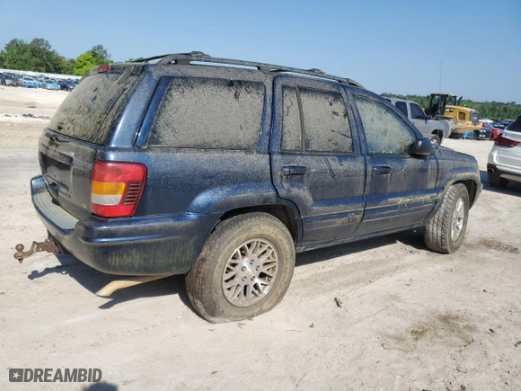 2003 Jeep Grand Cherokee Limited with VIN 1J8GW58N63C592607, listed as a Copart auction lot 52824825 with 0 mi miles and Clean Title. Bid and sale history available at carsss.com. Image 3.