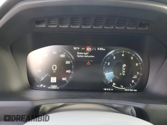 2020 Volvo XC90 Momentum with VIN YV4A221K7L1575489, listed as a Copart auction lot 86401124 with 100,826 mi miles and Salvage title. Bid and sale history available at DreamBid. Image 9.