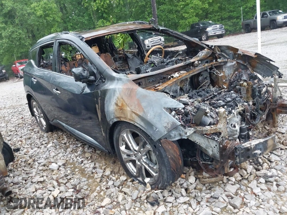 2017 Nissan Murano S with VIN 5N1AZ2MG2HN187958, listed as a IAAI auction lot 42110101 with Not Provided miles and . Bid and sale history available at carsss.com. Image 1.