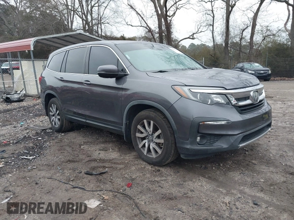 2019 Honda Pilot EX-L z VIN 5FNYF5H54KB012767, wystawiony jako IAAI lot #41479345 z przebiegiem 86 010 mil mil oraz . Historia ofert i sprzedaży dostępna na DreamBid. Obrazek 1.