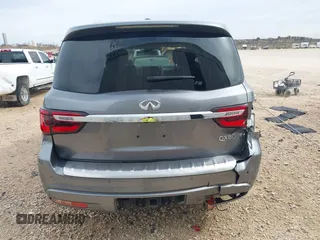 2021 Infiniti QX80 PREMIUM SELECT with VIN JN8AZ2AF9M9718838, listed as a IAAI auction lot 41797875 with 80,597 mi miles. Bid and sale history available at carsss.com. Image 16.