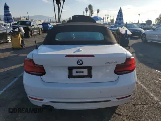 2020 BMW 2 Series 230i with VIN WBA2M7C05L7F00152, listed as a Copart auction lot 42153435 with 25,690 mi miles and Salvage Title. Bid and sale history available at carsss.com. Image 6.