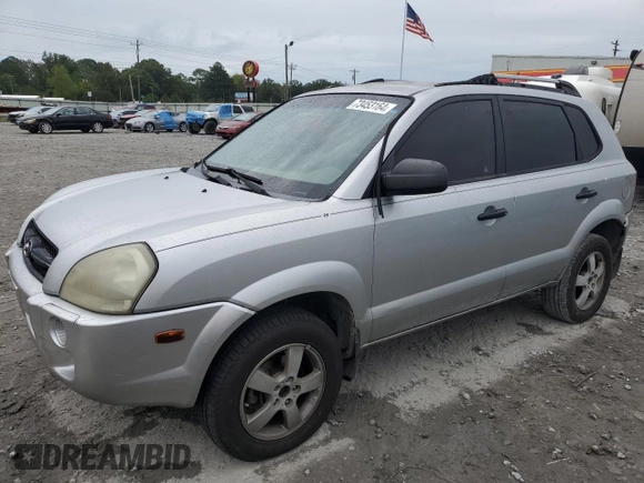 2007 Hyundai Tucson GLS with VIN KM8JM12B07U615613, listed as a Copart auction lot 73453164 with 245,162 mi miles and Salvage Title. Bid and sale history available at carsss.com. Image 1.