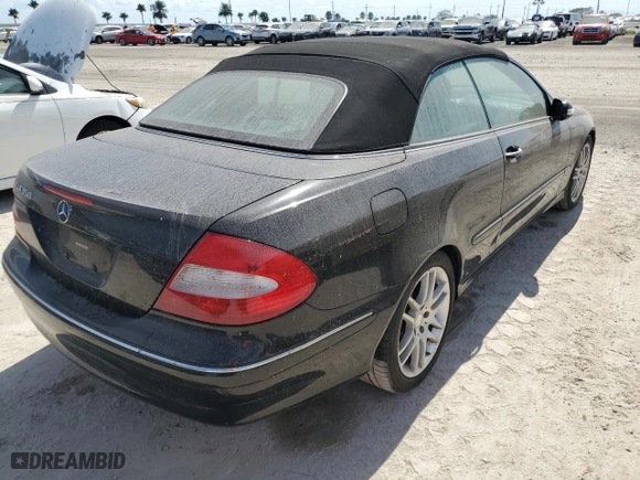 2008 Mercedes-Benz CLK-Class 3.5L with VIN WDBTK56F28F251092, listed as a Copart auction lot 75079744 with 0 mi miles and Salvage Title. Bid and sale history available at carsss.com. Image 3.