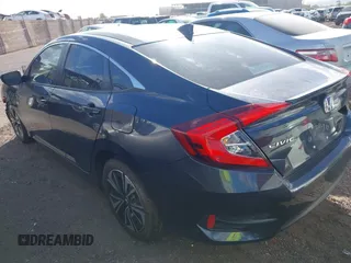 2017 Honda Civic Sedan EX-L with VIN 19XFC1F70HE005116, listed as a IAAI auction lot 42042277 with 61,812 mi miles. Bid and sale history available at carsss.com. Image 3.