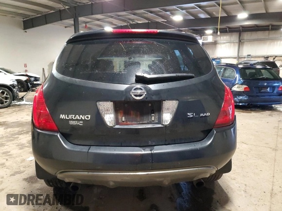 2004 Nissan Murano SE z VIN JN8AZ08W54W308551, wystawiony jako Copart lot #56685375 z przebiegiem 200 782 mil mil oraz Szkoda całkowita • Salvage title. Historia ofert i sprzedaży dostępna na DreamBid. Obrazek 6.