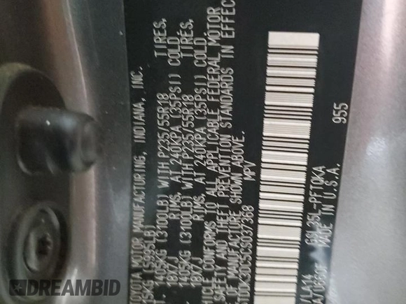 2012 Toyota Sienna XLE с VIN 5TDDK3DC5CS037368, выставлен на аукционе Copart как лот 49626985 с пробегом 164 431 миль миль и Списание • Salvage title. История ставок и продаж доступна на DreamBid. Изображение 13.