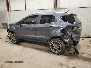 2018 Ford EcoSport Titanium z VIN MAJ6P1WL3JC247791, wystawiony jako Copart lot #46107425 z przebiegiem 54 459 mil mil oraz Szkoda całkowita • Salvage title. Historia ofert i sprzedaży dostępna na DreamBid. Obrazek 2.