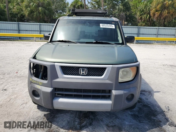 2003 Honda Element EX with VIN 5J6YH28503L001086, listed as a Copart auction lot 60535445 with 186,827 mi miles and Salvage title. Bid and sale history available at DreamBid. Image 5.