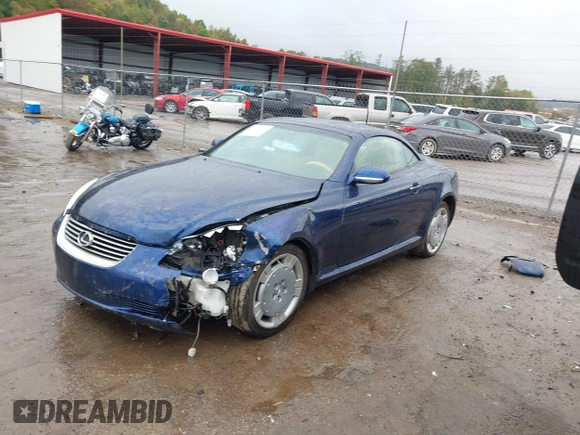2002 Lexus SC 430 with VIN JTHFN48Y920019368, listed as a IAAI auction lot 37737625 with 155,987 mi miles and . Bid and sale history available at DreamBid. Image 2.