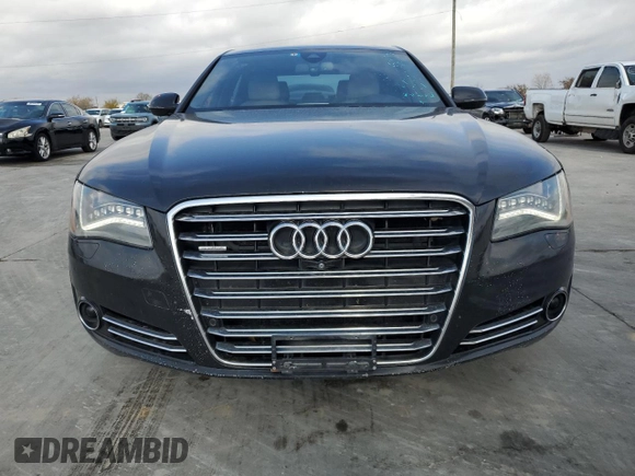 2014 Audi A8 3.0L TDI with VIN WAURMAFD1EN003301, listed as a Copart auction lot 85085354 with 155,429 mi miles and Salvage title. Bid and sale history available at DreamBid. Image 5.