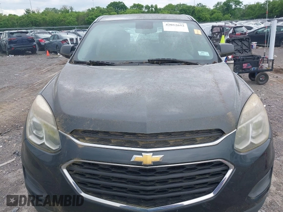 2017 Chevrolet Equinox LS with VIN 2GNALBEK4H1612596, listed as a IAAI auction lot 42052652 with 95,623 mi miles and . Bid and sale history available at carsss.com. Image 6.