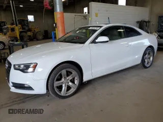 2015 Audi A5 Premium with VIN WAUCFAFR7FA028787, listed as a Copart auction lot 77874714 with 86,546 mi miles and Salvage Title. Bid and sale history available at carsss.com. Image 1.