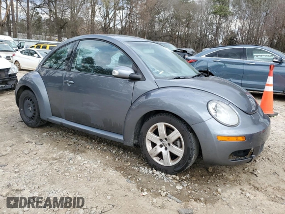 2007 Volkswagen Beetle with VIN 3VWPW31CX7M504745, listed as a Copart auction lot 48799535 with 128,267 mi miles and Salvage Title. Bid and sale history available at DreamBid. Image 4.