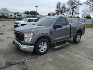 2022 Ford F-150 XL with VIN 1FTMF1C59NKD81663, listed as a Copart auction lot 43624775 with 19,754 mi miles and Salvage title. Bid and sale history available at DreamBid. Image 1.