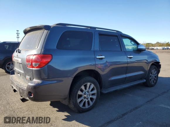 2010 Toyota Sequoia Platinum with VIN 5TDDY5G16AS031497, listed as a Copart auction lot 48142095 with 92,540 mi miles and Salvage Title. Bid and sale history available at carsss.com. Image 3.