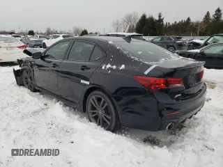 2018 Acura TLX w/A-SPEC Pkg with VIN 19UUB3F60JA801467, listed as a Copart auction lot 89246245 with 0 mi miles and Salvage Title. Bid and sale history available at carsss.com. Image 2.
