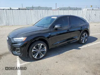 2023 Audi Q5 Sportback S line Prestige with VIN WA16AAFYXP2017035, listed as a Copart auction lot 58256284 with 13,270 mi miles and Salvage title. Bid and sale history available at DreamBid. Image 1.