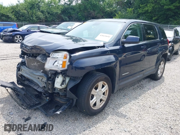 2015 GMC Terrain SLE z VIN 2GKALMEK2F6405326, wystawiony jako IAAI lot #42663692 z przebiegiem 105 268 mil mil oraz . Historia ofert i sprzedaży dostępna na DreamBid. Obrazek 2.