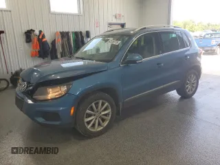2017 Volkswagen Tiguan Wolfsburg Edition with VIN WVGSV7AX8HK014738, listed as a Copart auction lot 62255775 with 123,768 mi miles and Salvage title. Bid and sale history available at DreamBid. Image 1.