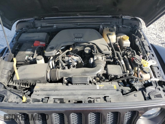 2021 Jeep Wrangler Unlimited Rubicon with VIN 1C4HJXFG6MW764208, listed as a Copart auction lot 49484545 with 47,345 mi miles and Salvage Title. Bid and sale history available at DreamBid. Image 12.